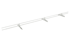 Снегозадержатель Трубчатый на Фальц 25х2.0мм L=3000мм (3 Опоры) Эконом RAL 9003