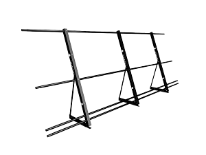 Ограждение кровли со снегозадержанием на Фальц H=1200мм L=3000мм Zn RAL 9005