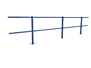 Ограждение кровли парапетное H=600мм L=3000мм RAL 5002 (Тип 1)