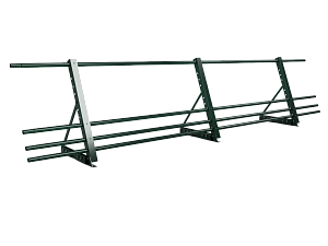 Ограждение кровли со снегозадержанием на Фальц H=600мм L=3000мм Zn RAL 6005