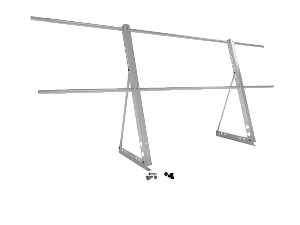 Ограждение кровли H=900мм L=2000мм Zn RAL 7004