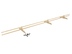 Снегозадержатель Трубчатый 25х1.0мм L=3000мм (3 Опоры) Zn RAL 1014