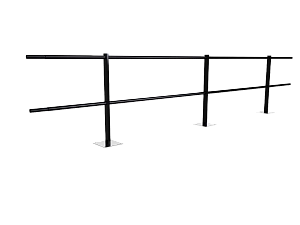Ограждение кровли парапетное H=600мм L=3000мм RAL 9005 (Тип 1)