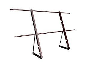 Ограждение кровли на Фальц H=1200мм L=2000мм Zn RAL 3005