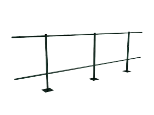 Ограждение кровли парапетное H=900мм L=3000мм RAL 6005 (Тип 1)