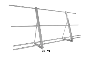 Ограждение кровли со снегозадержанием H=900мм L=2000мм Эконом RAL 7004