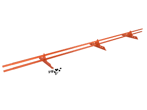 Снегозадержатель Трубчатый 25х2.0мм L=3000мм (3 Опоры) Zn RAL 2004