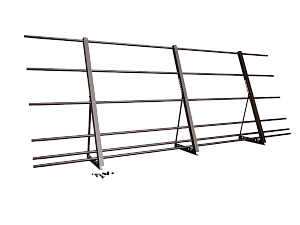 Ограждение кровли со снегозадержанием H=1200мм L=3000мм Zn RAL 8017 (5 Труб)