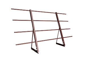 Ограждение кровли со снегозадержанием на Фальц H=1200мм L=2000мм Эконом RAL 3009