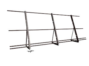 Ограждение кровли со снегозадержанием H=1200мм L=3000мм Zn RAL 8017