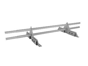 Снегозадержатель Трубчатый на Фальц 25х1.5мм L=1000мм (2 Опоры) Zn RAL 7004