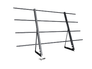 Ограждение кровли H=1200мм L=2000мм Zn RAL 7024 (3 Трубы)