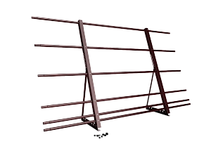 Ограждение кровли со снегозадержанием H=1200мм L=2000мм Эконом RAL 3005 (5 Труб)