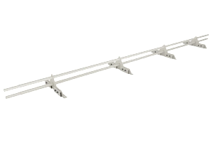 Снегозадержатель Трубчатый на Фальц 25х1.0мм L=3000мм (4 Опоры) Zn RAL 9002