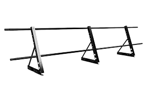 Ограждение кровли на Фальц H=600мм L=3000мм Zn RAL 9005