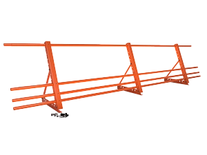 Ограждение кровли со снегозадержанием H=600мм L=3000мм Zn RAL 2004