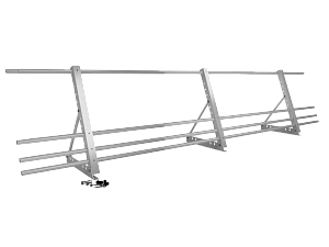 Ограждение кровли со снегозадержанием H=600мм L=3000мм Эконом RAL 7004