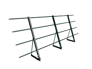 Ограждение кровли на Фальц H=1200мм L=3000мм Эконом RAL 6005 (3 Трубы)