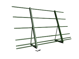 Ограждение кровли со снегозадержанием H=1200мм L=2000мм Эконом RAL 6002 (5 Труб)