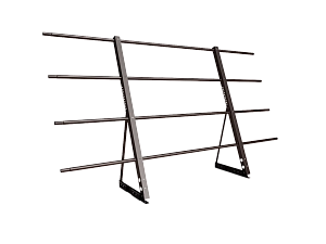 Ограждение кровли на Фальц H=1200мм L=2000мм Zn RAL 8017 (3 Трубы)