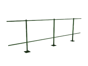 Ограждение кровли парапетное H=900мм L=3000мм RAL 6002 (Тип 1)