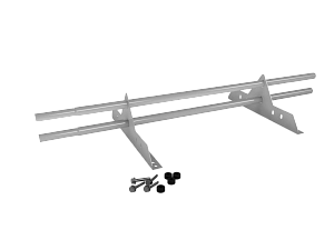 Снегозадержатель Трубчатый 25х1.5мм L=1000мм (2 Опоры) Эконом RAL 7004