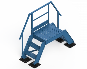 Лестница переходная ROLLED+ ОЦ H=715 (площадка 900)