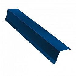 Планка ветровая, длина 2.5 м, Полимерное покрытие, RAL 5005 (Сигнальный синий)