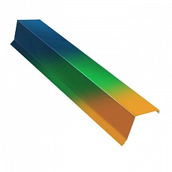 Планка ветровая, длина 1.25 м, Полимерное покрытие, все остальные цвета каталога RAL, кроме металлизированных и флуоресцентных