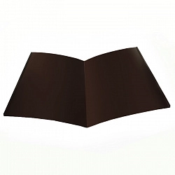 Планка Ендовы, длина 1.25 м, Порошковое покрытие, RAL 8019 (Серо-коричневый)