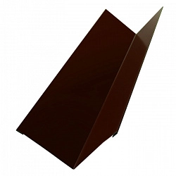 Угол внутренний металлический, длина 2.5 м, Полимерное покрытие, RAL 8017 (Шоколадно-коричневый)