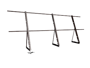 Ограждение кровли H=1200мм L=3000мм Zn RAL 8017