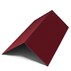 Конек крыши, длина 2 м, Полимерное покрытие, RAL 3005 (Винно-красный)