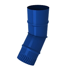 Колено водостока, диаметр 120 мм, Порошковое покрытие, RAL 5005 (Сигнальный синий)
