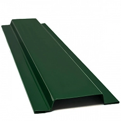 Нащельник для сэндвич-панелей, длина 1.25 м, Полимерное покрытие, RAL 6005 (Зеленый мох)