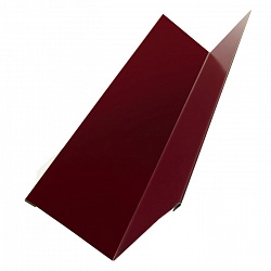 Угол внутренний металлический, длина 2.5 м, Полимерное покрытие, RAL 3005 (Винно-красный)