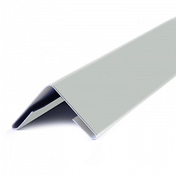 Угол внешний металлический, 1.25м, Порошковое покрытие, RAL 9010 (Белый)