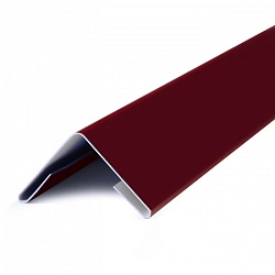 Угол внешний металлический, 1.25м, Полимерное покрытие, RAL 3005 (Винно-красный)
