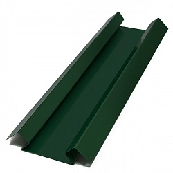 Угол внутренний сложный, 1.25м, Полимерное покрытие, RAL 6005 (Зеленый мох)