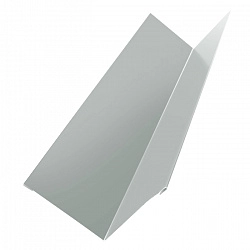 Угол внутренний металлический, длина 1.25 м, Порошковое покрытие, RAL 9002 (Серо-белый) 