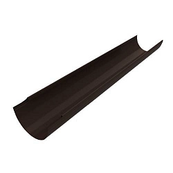 Желоб водосточный, D=150 мм, L 2 м., RAL 8019 (Серо-коричневый)