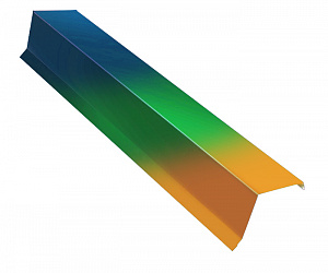 Планка ветровая, длина 3 м, Полимерное покрытие, все остальные цвета каталога RAL, кроме металлизированных и флуоресцентных