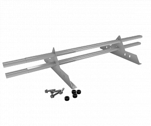 Снегозадержатель Трубчатый 40\20х1.5мм L=1000мм (2 Опоры) Эконом RAL 7004