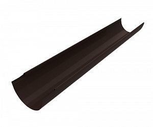 Желоб водосточный, D=106 мм, L 1.25 м., RAL 8019 (Серо-коричневый)