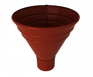 Воронка конусная, диаметр 125 мм, RAL 3011 (Коричнево-красный) 