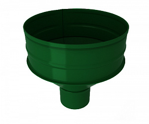 Водосборная воронка, диаметр 110 мм, RAL 6005 (Зеленый мох)