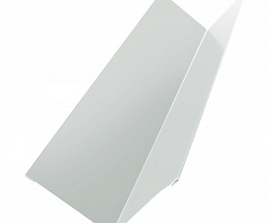 Угол внутренний металлический, длина 3 м, Полимерное покрытие, RAL 9003 (Сигнальный белый)