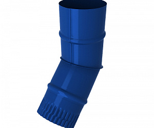Колено водостока, диаметр 110 мм, Порошковое покрытие, RAL 5005 (Сигнальный синий)