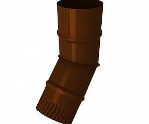 Колено водостока, диаметр 150 мм, Порошковое покрытие, RAL 8017 (Шоколадно-коричневый)