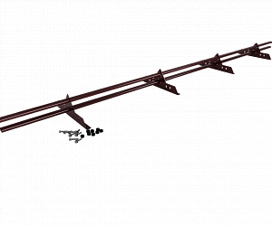 Снегозадержатель Трубчатый 40\20х2.0мм L=3000мм (4 Опоры) Эконом RAL 3005